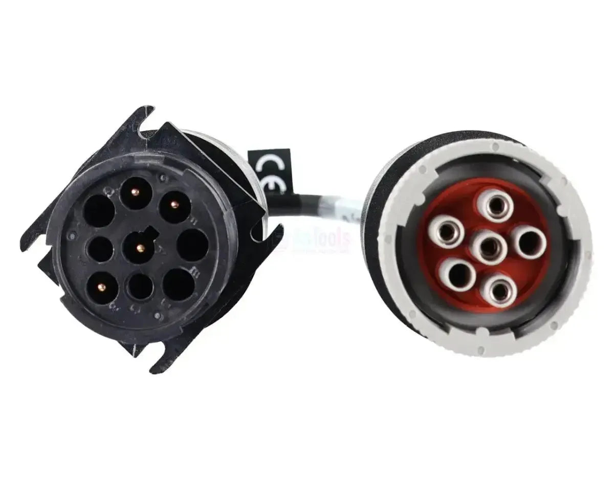 Jaltest (JDC211A) | Deutsch 6 pines – 9 pines J1939 Cable adaptador | Vehículo industrial y de trabajo