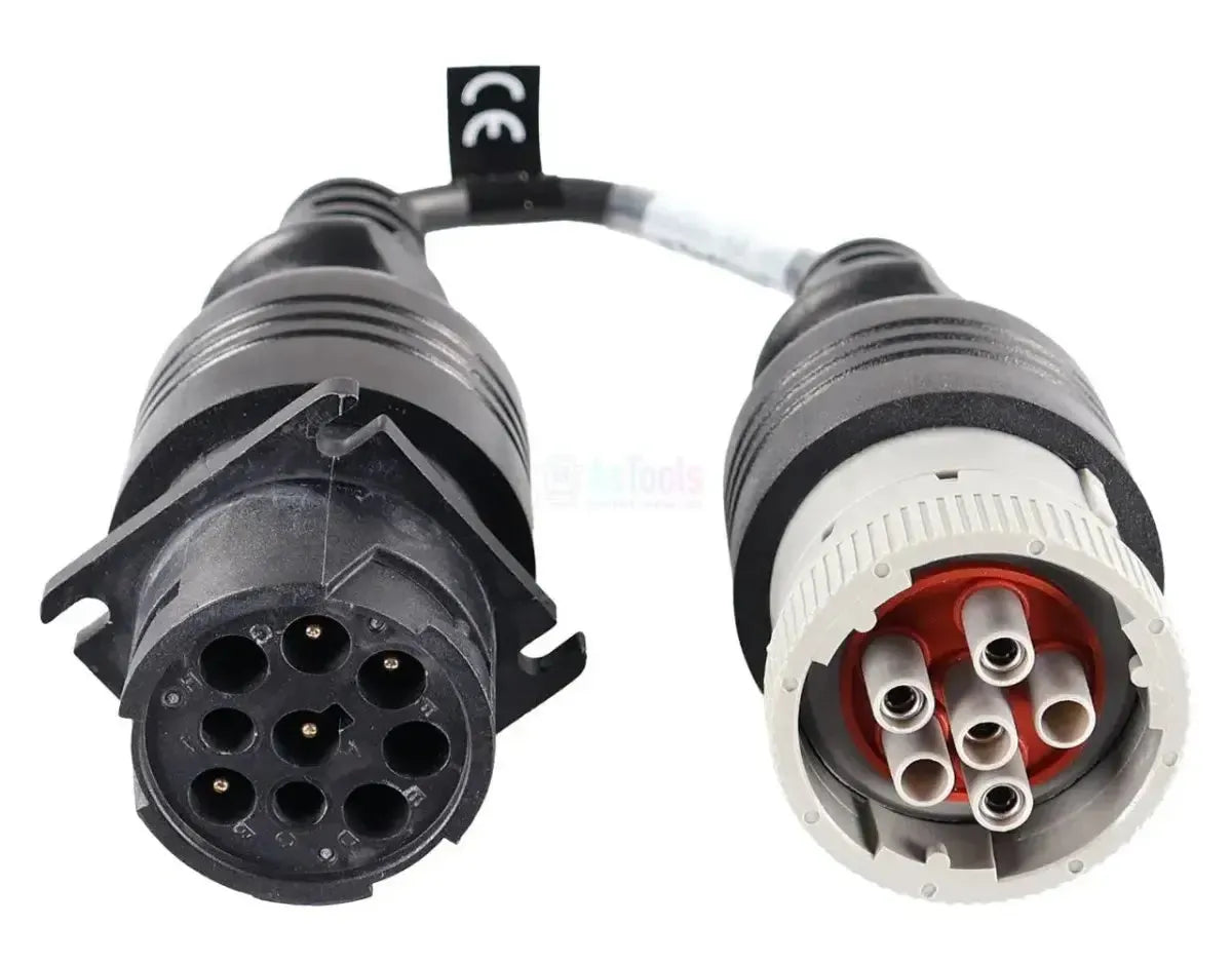 Jaltest (JDC211A) | Deutsch 6 pines – 9 pines J1939 Cable adaptador | Vehículo industrial y de trabajo