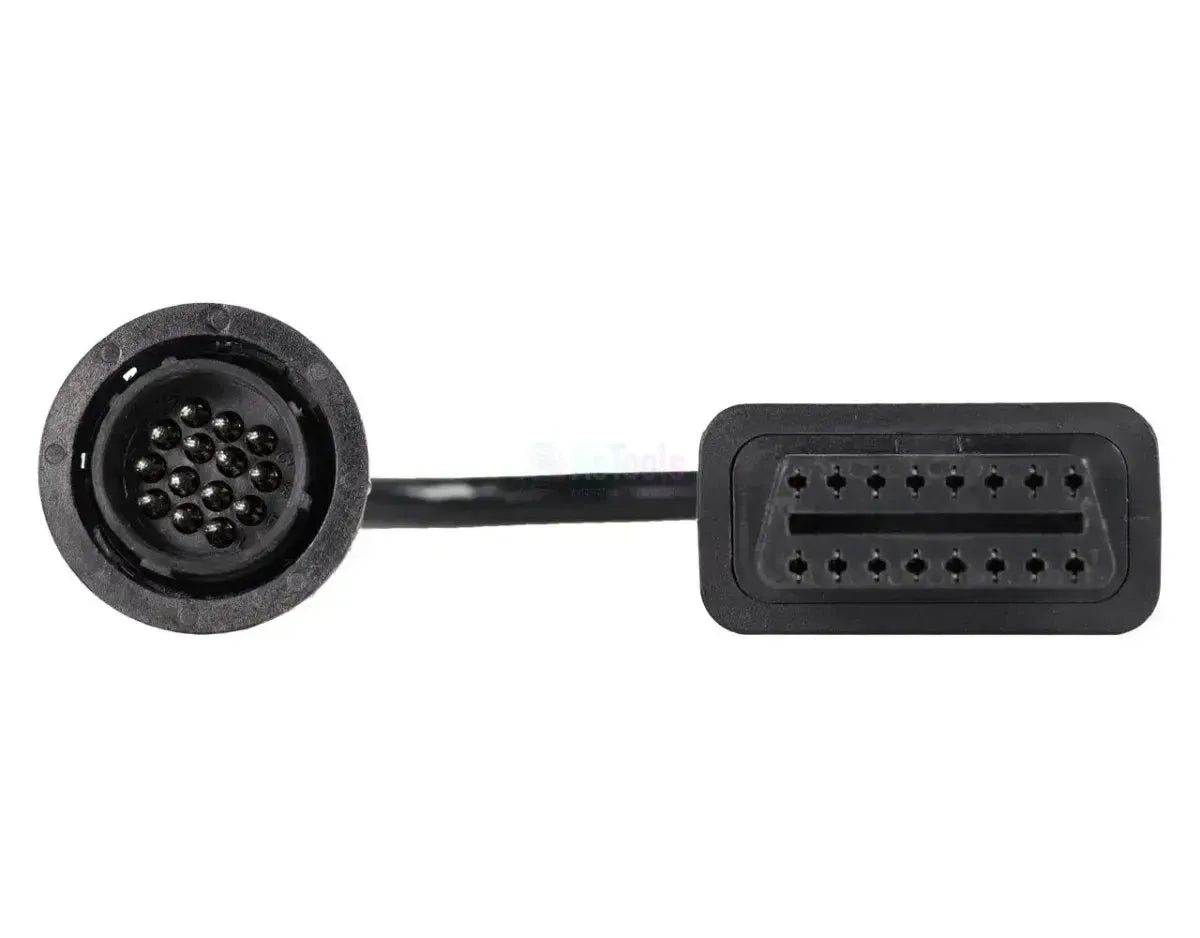 Jaltest (JDC512A) | Deutz-Fahr/Same/Lamborghini Cable adaptador OBD de 14 pines a OBD2 de 16 pines | Vehículo agrícola