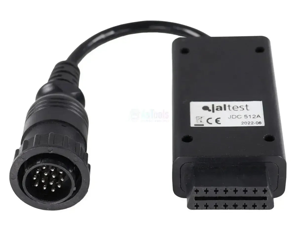 Jaltest (JDC512A) | Deutz-Fahr/Same/Lamborghini Cable adaptador OBD de 14 pines a OBD2 de 16 pines | Vehículo agrícola