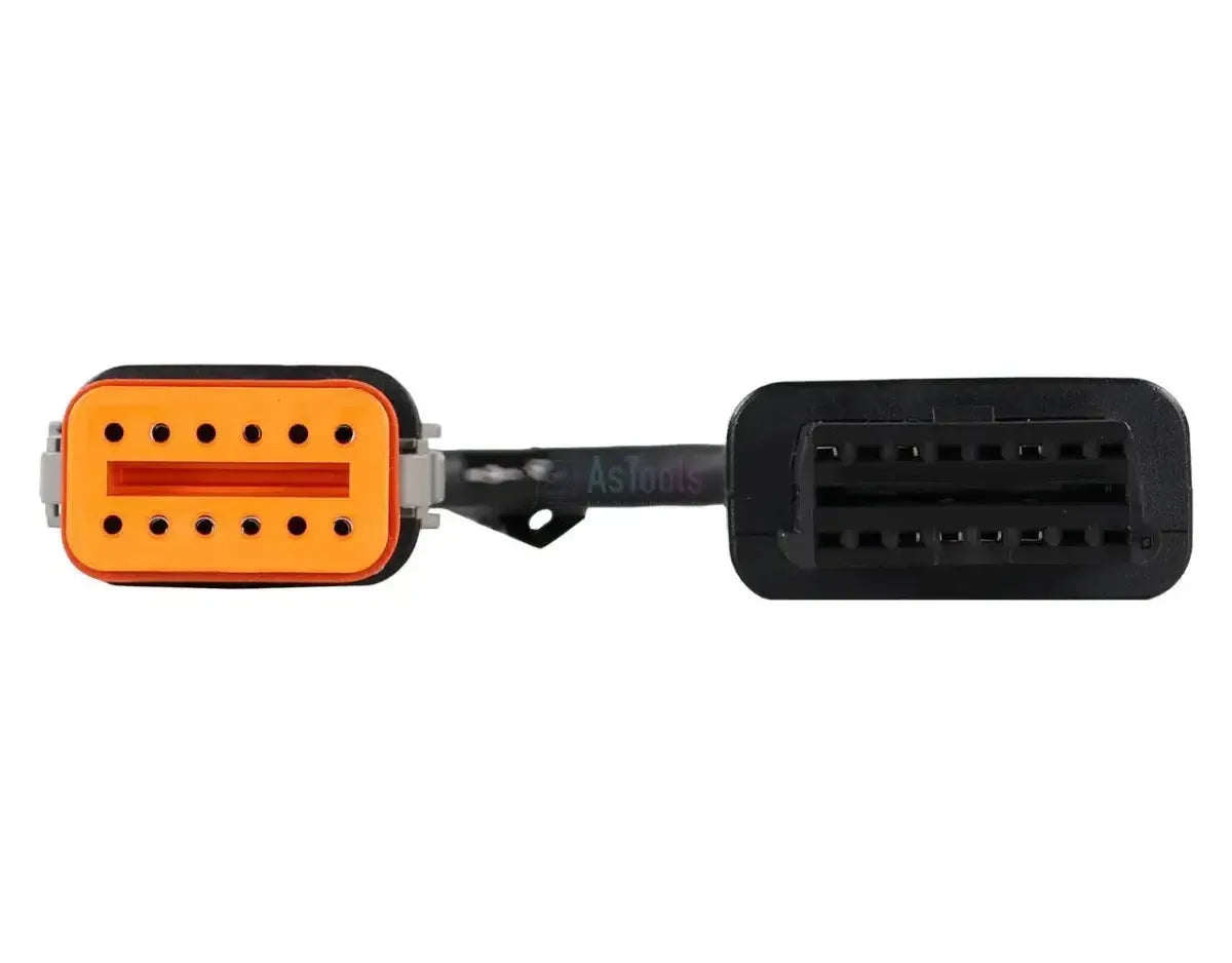 Jaltest (JDC536A) | Komatsu Cable adaptador OBD de 12 pines a OBD2 de 16 pines | Máquina de obra y maquinaria de construcción