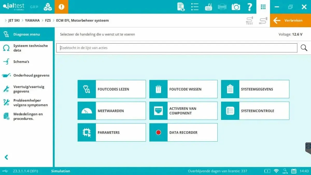 Jaltest Marine (Completo) Herramienta de diagnóstico