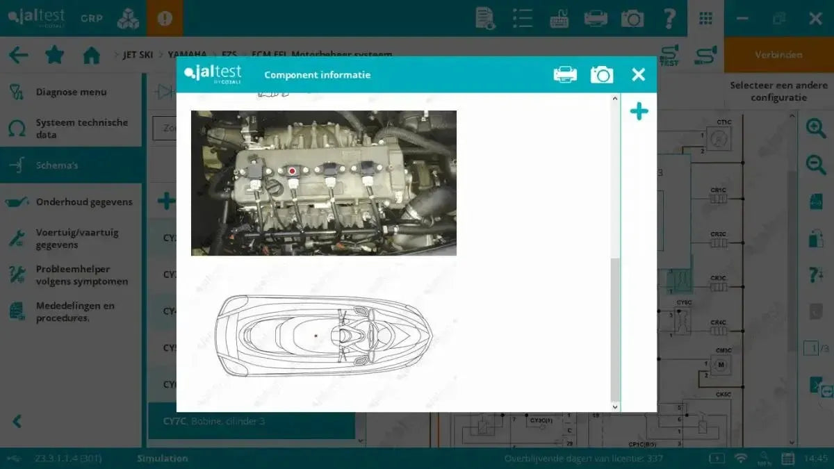 Jaltest Marine (Completo) Herramienta de diagnóstico