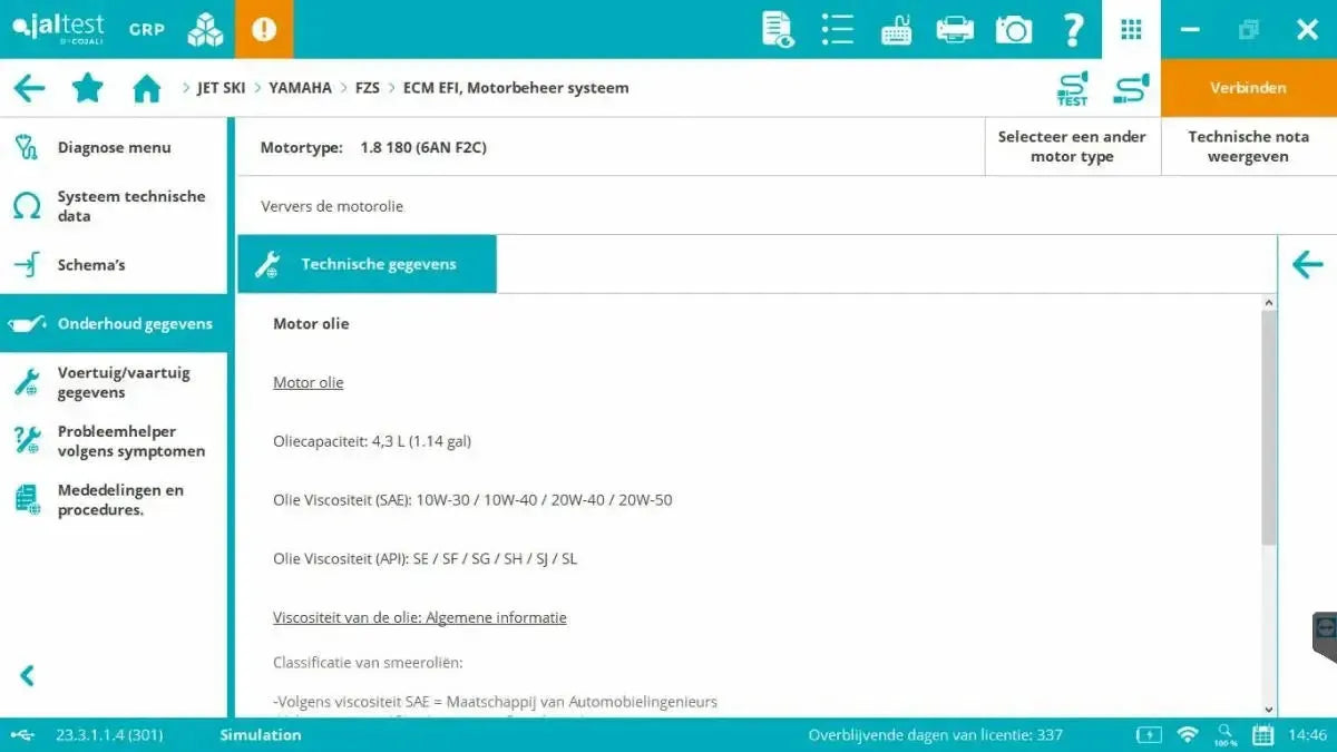 Jaltest Marine (Jetski) Herramienta de diagnóstico