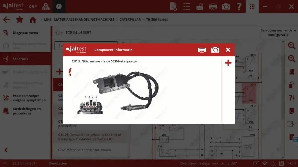 Jaltest MHE (Material Handling Equipment) Herramienta de diagnóstico
