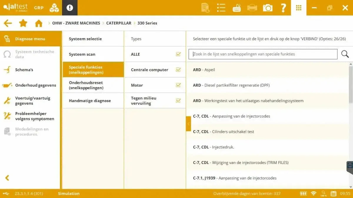 Jaltest Herramienta de diagnóstico para barredoras