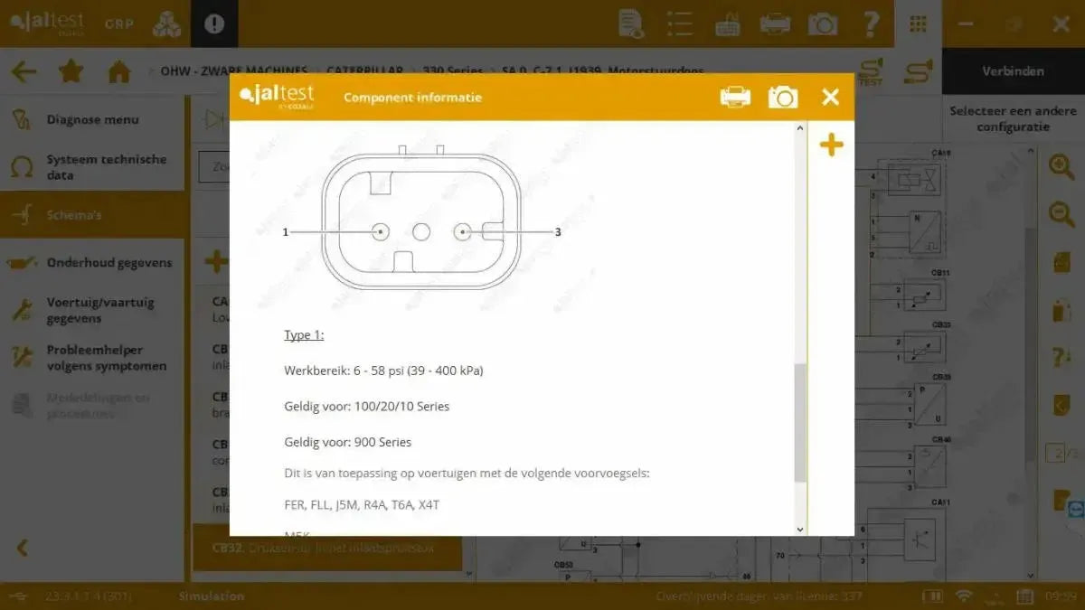 Jaltest Herramienta de diagnóstico para barredoras