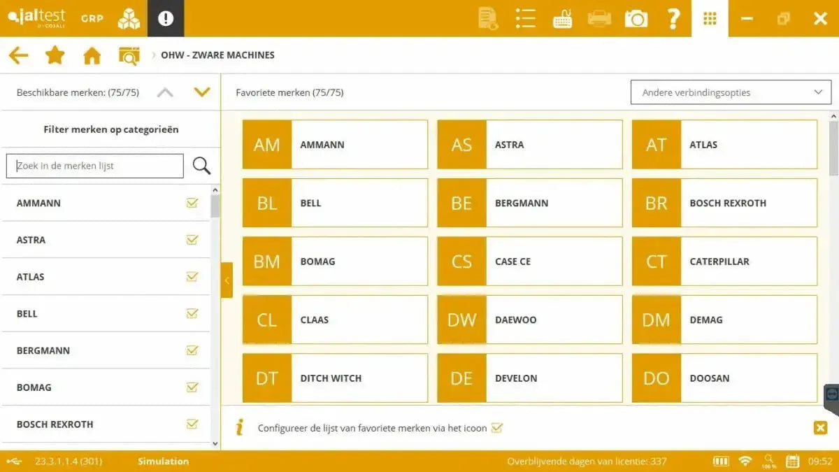 Jaltest Herramienta de diagnóstico para barredoras