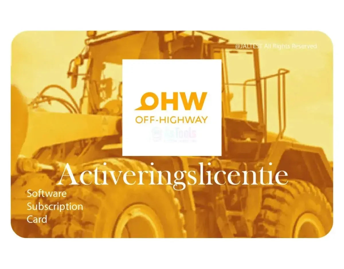 Jaltest (29308) | OHW (Fuera de carretera) | Activación de software