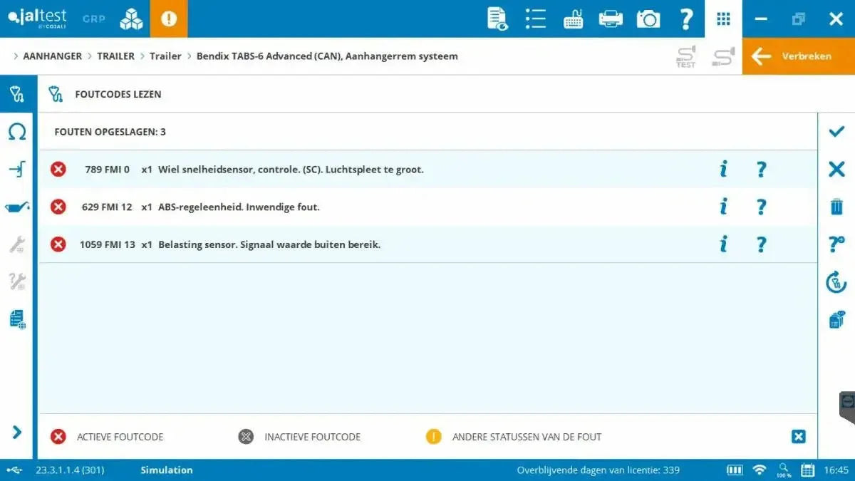 Jaltest Remolque Herramienta de diagnóstico
