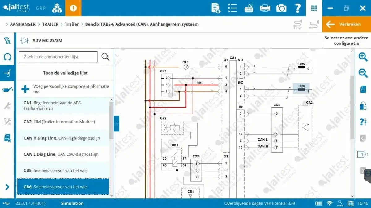 Jaltest Remolque Herramienta de diagnóstico