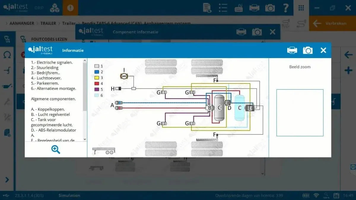 Jaltest Remolque Herramienta de diagnóstico