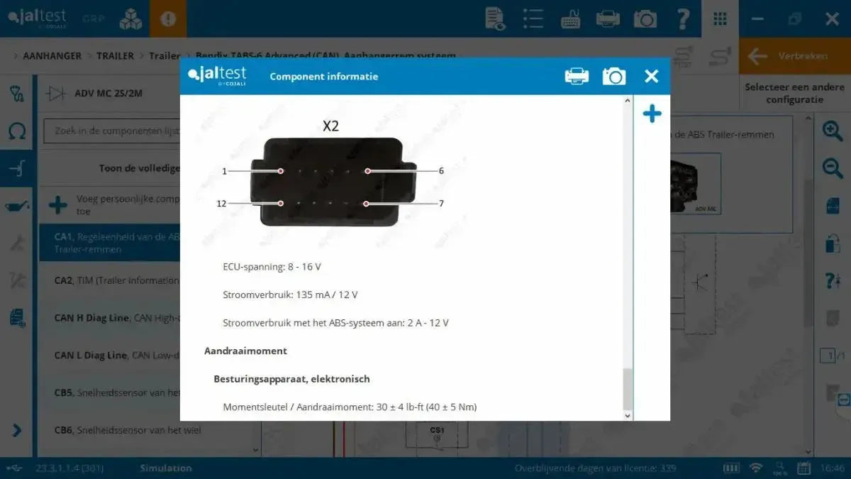 Jaltest Remolque Herramienta de diagnóstico