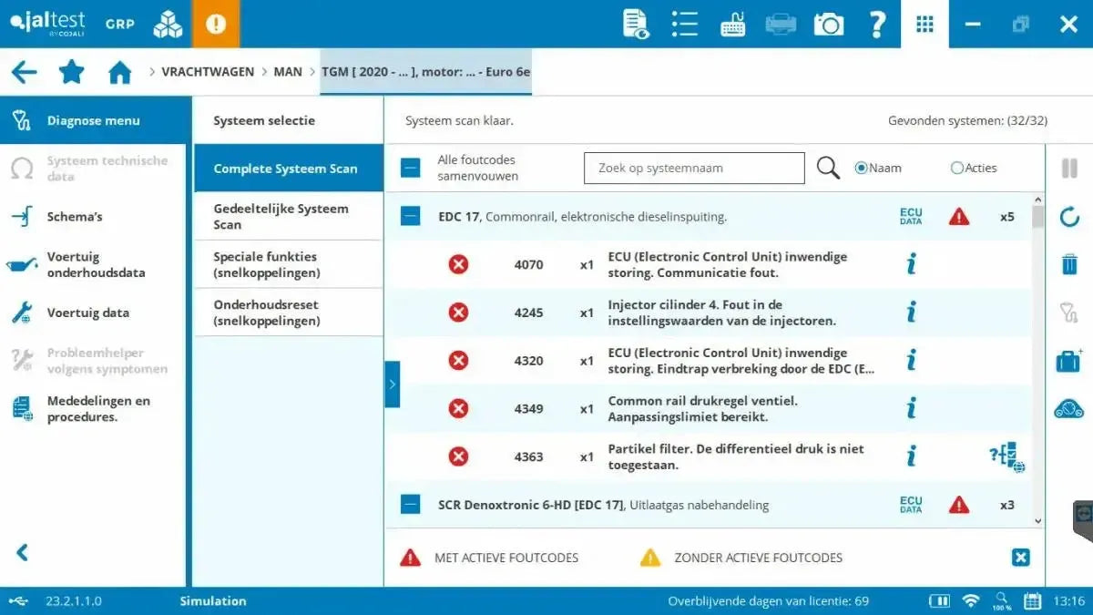 Jaltest Camión Herramienta de diagnóstico