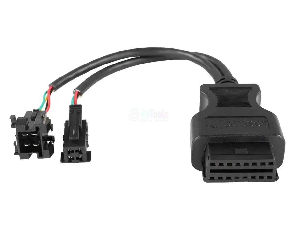 Jaltest (JDC304A) | Wabco ATC/MTS 4+4-pines OBD - 16-pines OBD2 Cable adaptador | Autobús