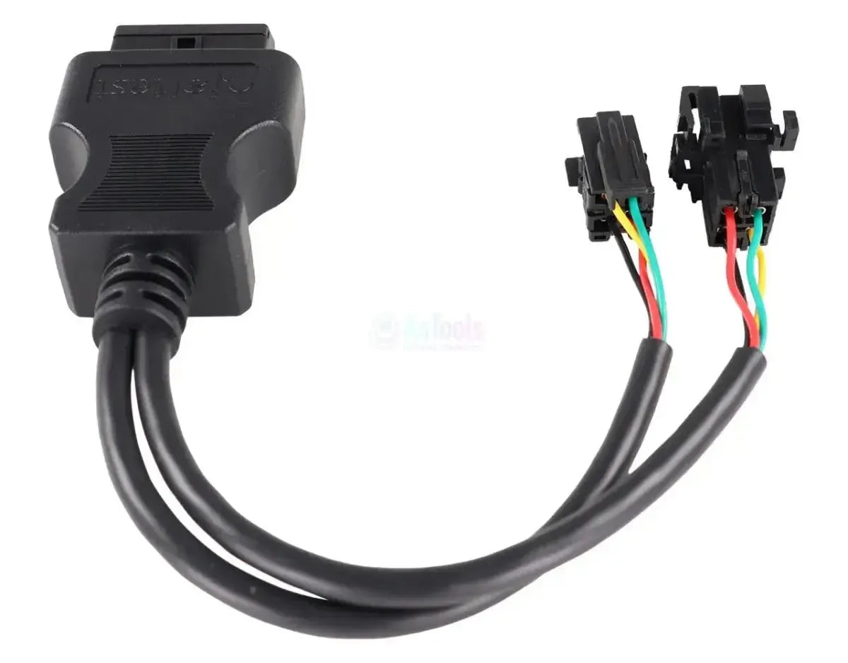 Jaltest (JDC304A) | Wabco ATC/MTS 4+4-pines OBD - 16-pines OBD2 Cable adaptador | Autobús