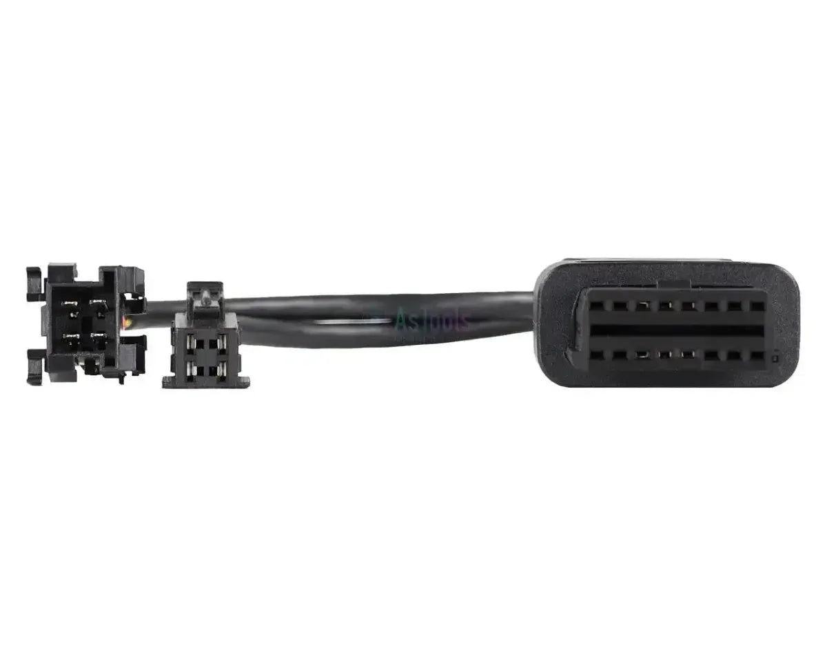 Jaltest (JDC304A) | Wabco ATC/MTS 4+4-pines OBD - 16-pines OBD2 Cable adaptador | Autobús