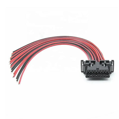 Kia/Hyundai 16 pines OBD2 Puerto (Hembra) con 16 Cables de Extremo Abierto – 30 cm