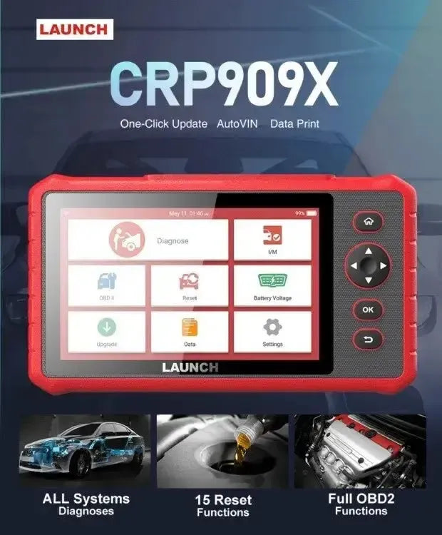 Launch Creader Professional CRP909X Coche Herramienta de diagnóstico