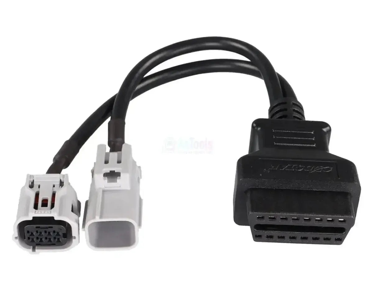 OBDSTAR (M048) | Aprilia 8+8 pines OBD – 16 pines OBD2 Cable adaptador | Motocicleta