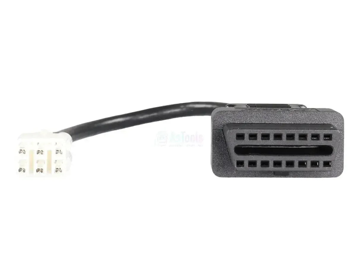 OBDSTAR (M007) | Cable adaptador Beta 6 pines OBD – 16 pines OBD2 | Motocicleta