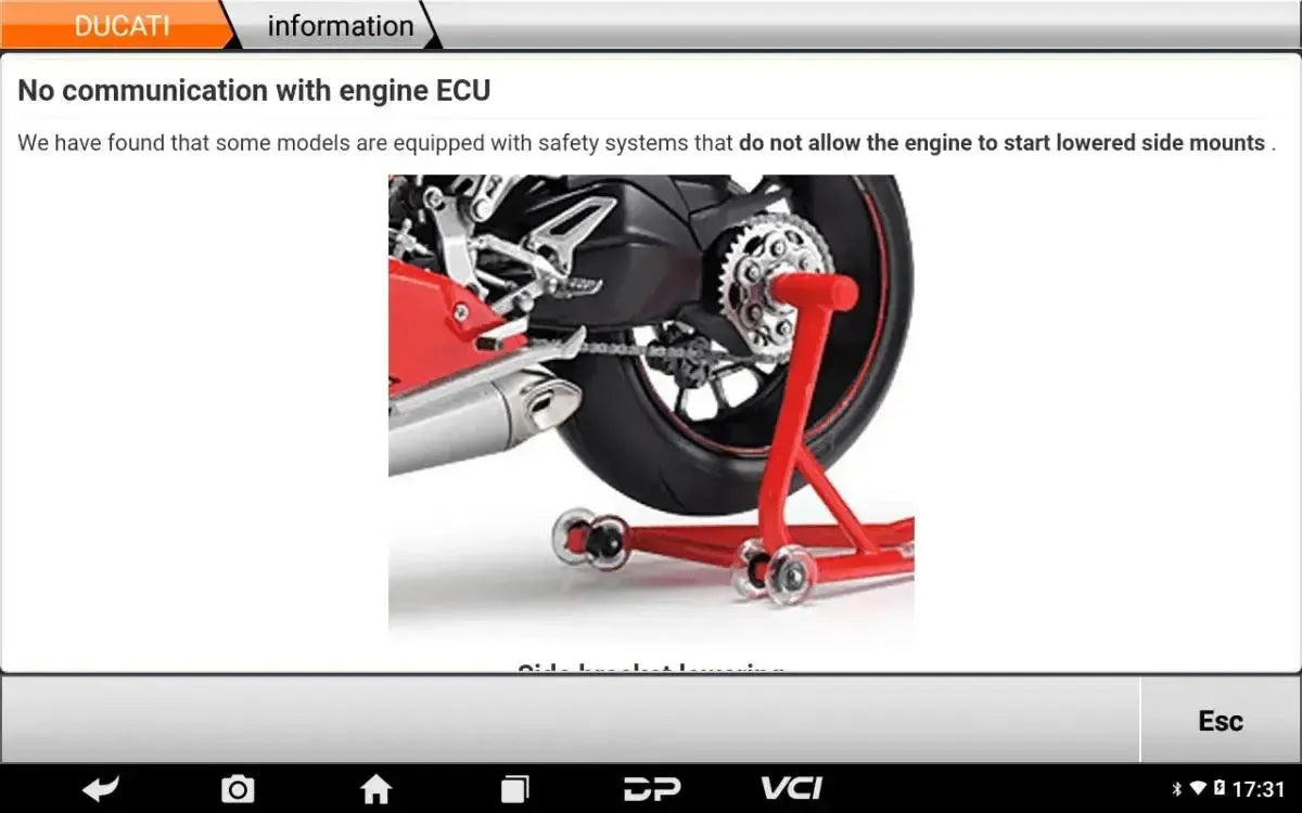 OBDSTAR IScan Ducati Motocicleta Herramienta de diagnóstico