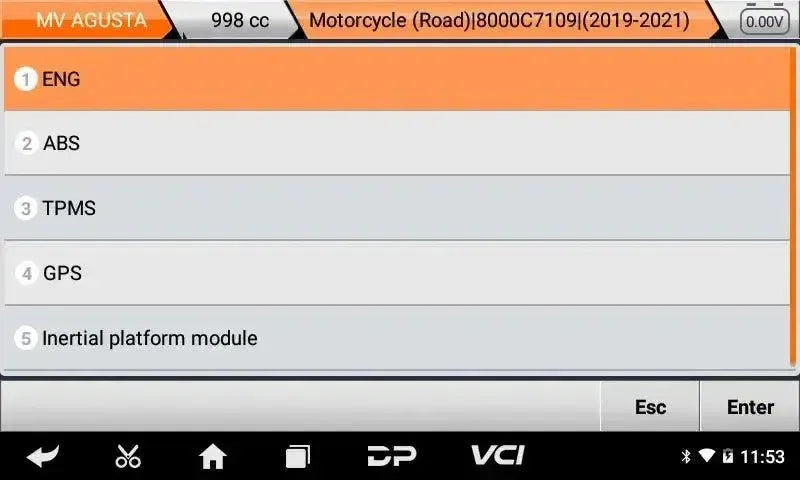 OBDSTAR IScan MV Agusta Motocicleta Herramienta de diagnóstico