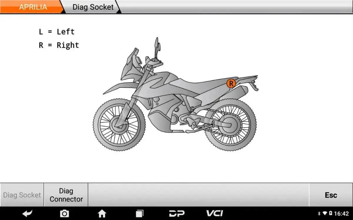 OBDSTAR IScan Piaggio Multi Herramienta de diagnóstico Motocicleta