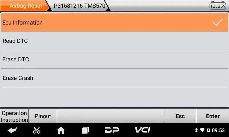 Programador de datos de choque OBDSTAR P50