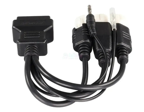 OBDSTAR (M018A) | Yamaha 3+3+4 pines OBD – 16 pines OBD2 Cable adaptador | Motocicleta