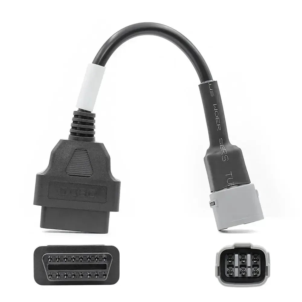 Cable adaptador Suzuki de 6 pines a 16 pines OBD2 – Motocicleta