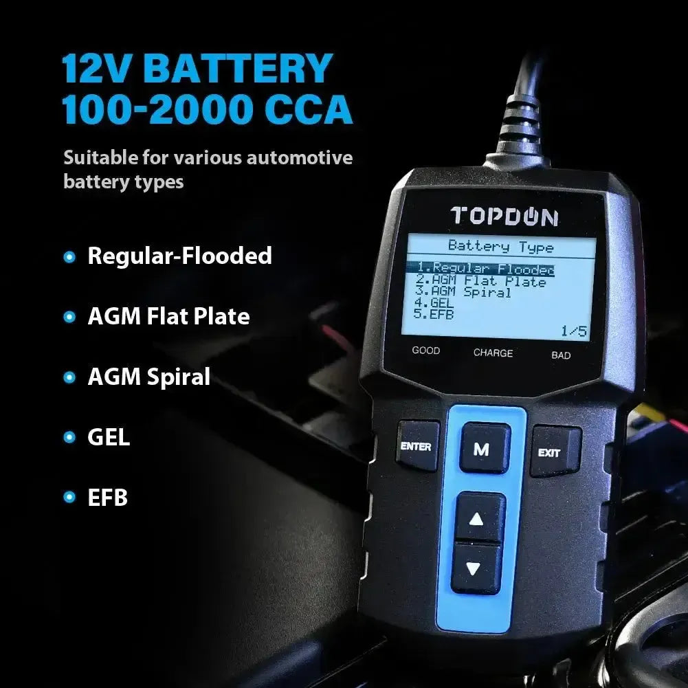 Topdon BT100 | Probador de baterías