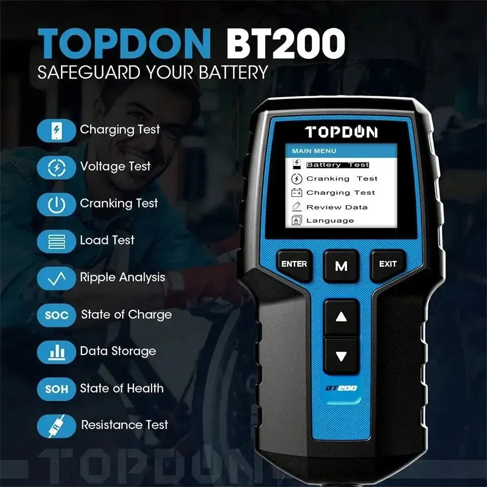 Topdon BT200 | Probador de baterías