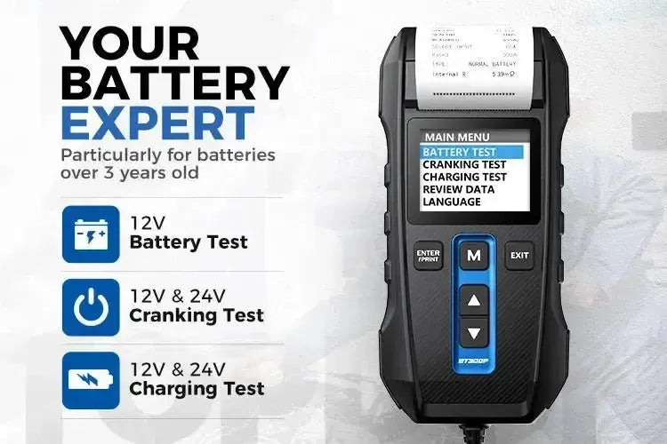 Topdon BT300P | Probador de baterías