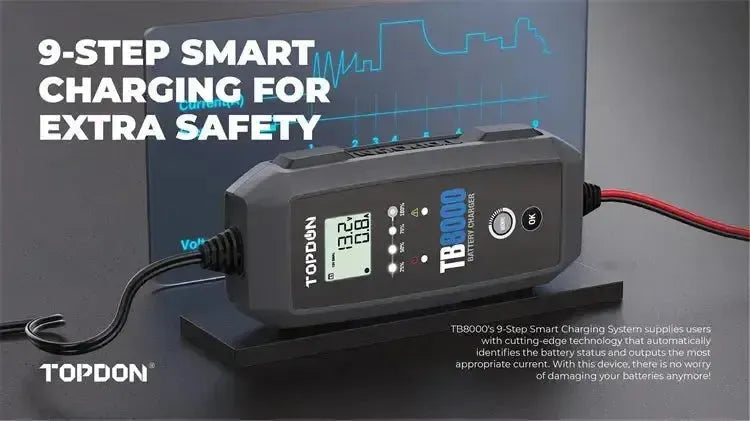 Topdon TB8000 | Cargador de mantenimiento
