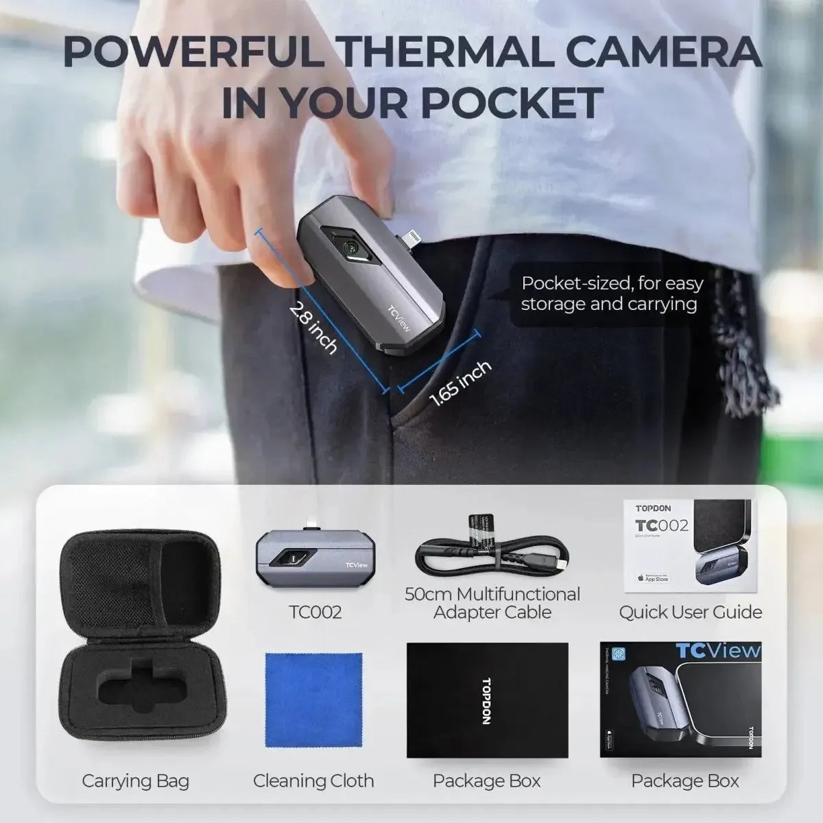 Topdon TCView TC002 Cámara termográfica
