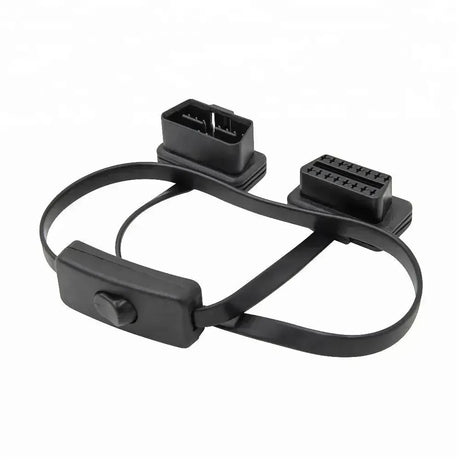 Universal (A0055) | Cable de extensión plano OBD2 de 16 pines con interruptor (60 cm) | Interfaz