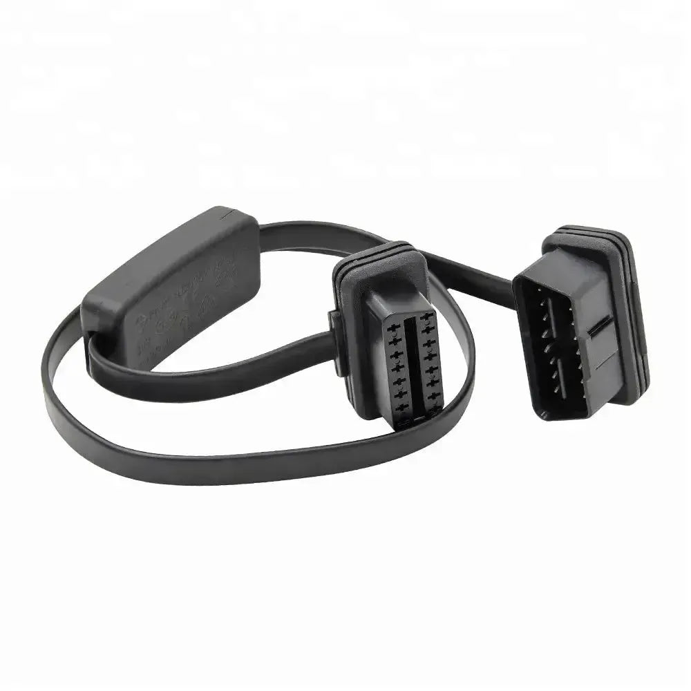 Universal (A0055) | Cable de extensión plano OBD2 de 16 pines con interruptor (60 cm) | Interfaz