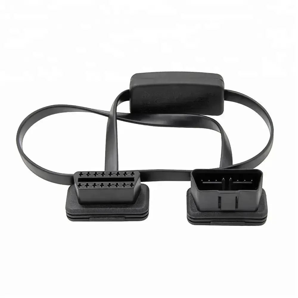 Universal (A0055) | Cable de extensión plano OBD2 de 16 pines con interruptor (60 cm) | Interfaz