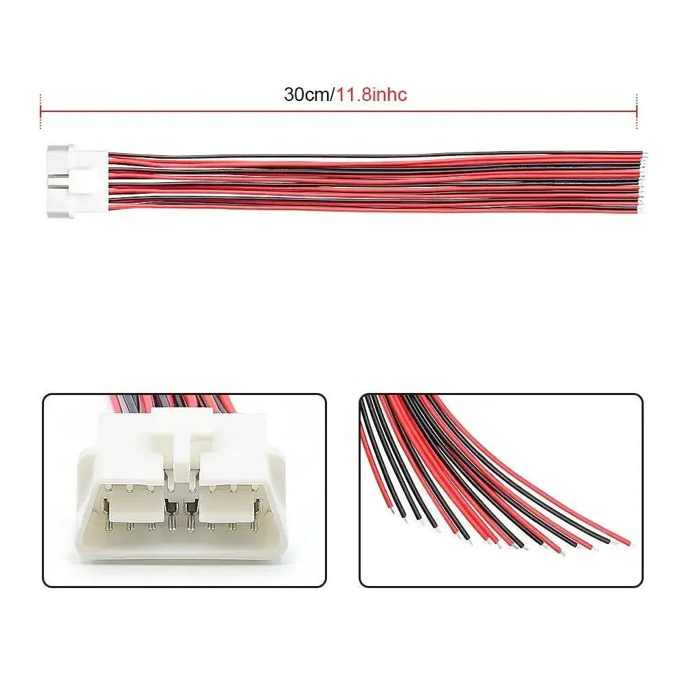 Conector OBD2 universal de 16 pines (macho) con 16 cables abiertos – 30 cm