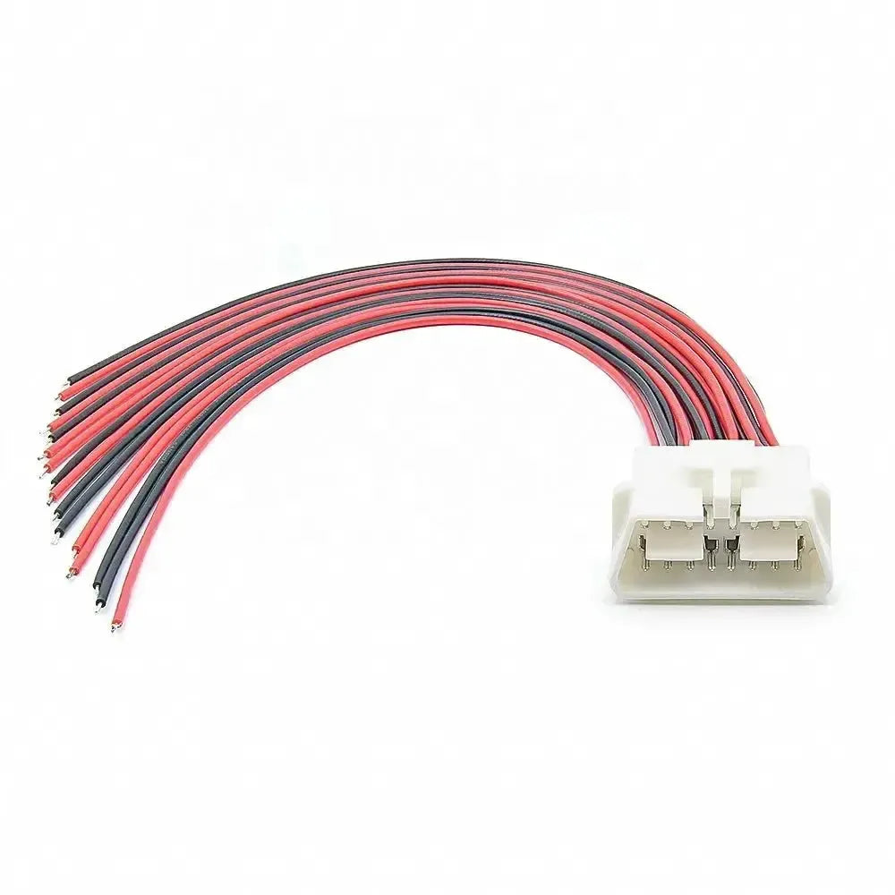 Conector OBD2 universal de 16 pines (macho) con 16 cables abiertos – 30 cm