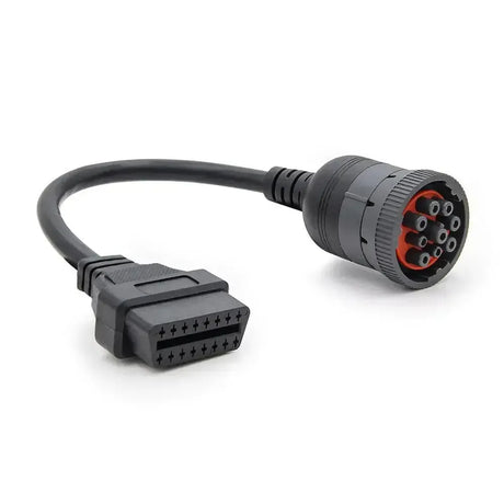 Cable adaptador universal de 9 pines J1939 a 16 pines OBD2 – Vehículo industrial y de trabajo