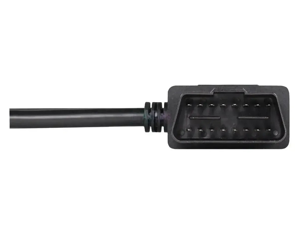Cable divisor y prolongador universal plano OBD2 de 16 pines, 2 piezas, 30 cm