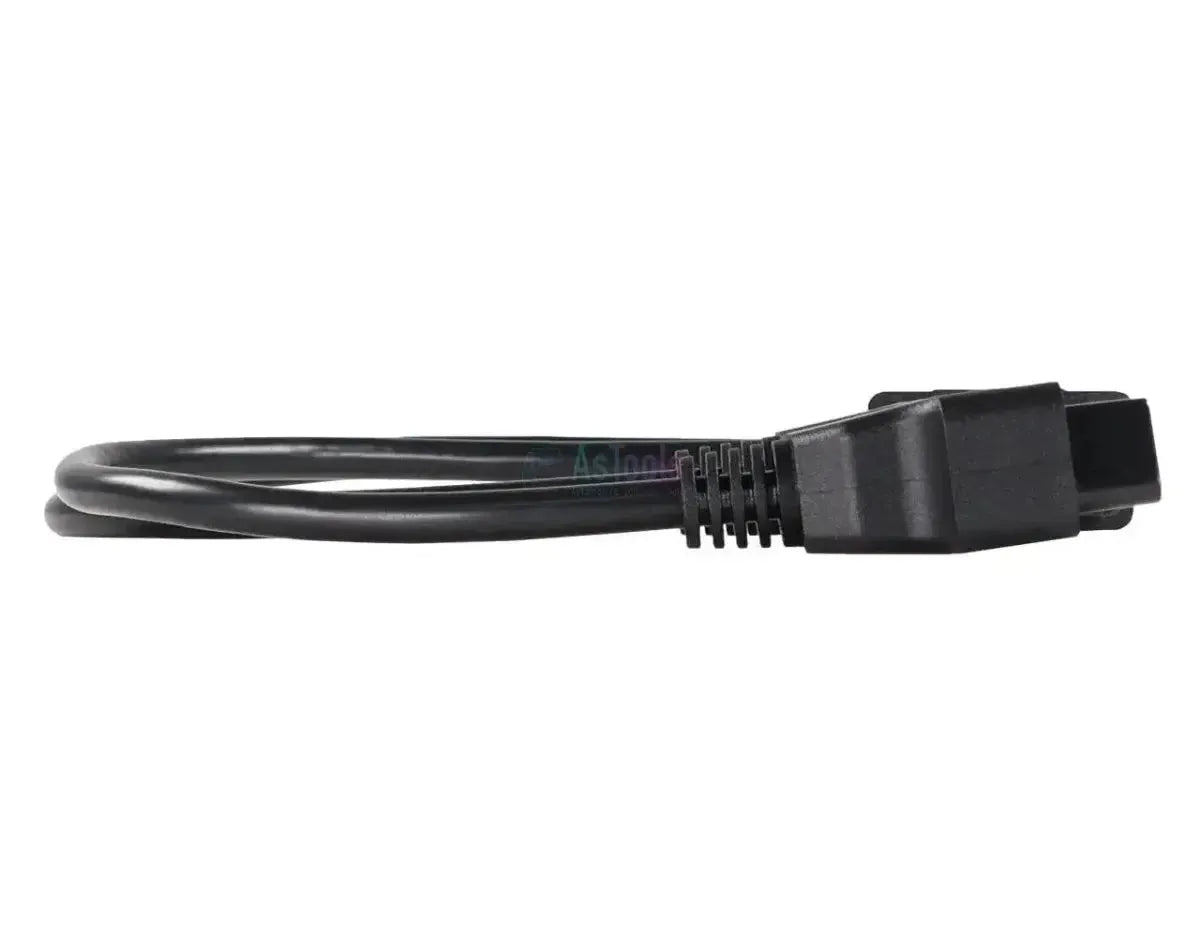 Cable divisor y prolongador universal plano OBD2 de 16 pines, 2 piezas, 30 cm