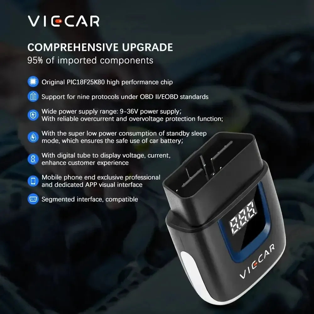 Viecar VP003 | Interfaz ELM327 (Bluetooth 4.0)