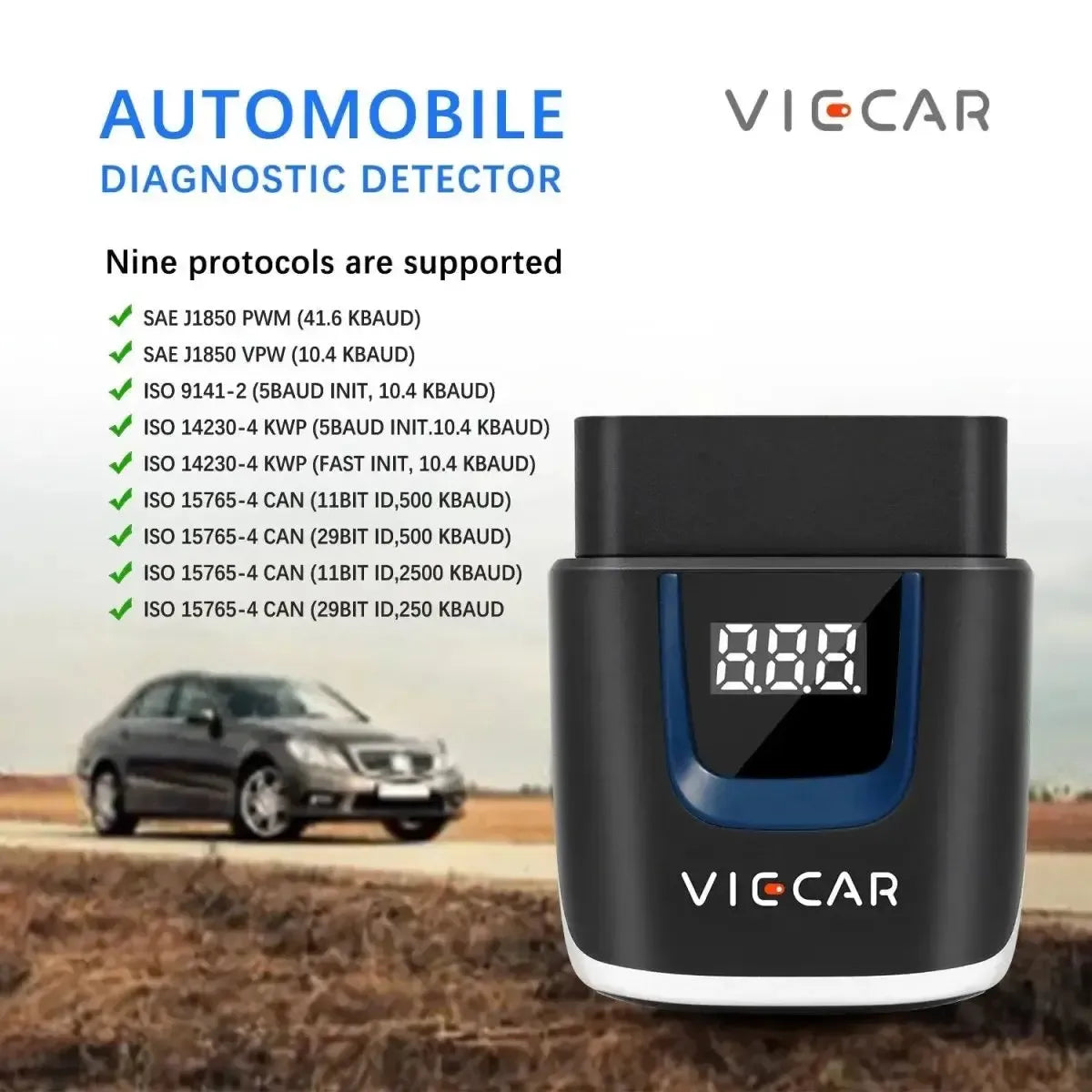 Viecar VP003 | Interfaz ELM327 (Bluetooth 4.0)