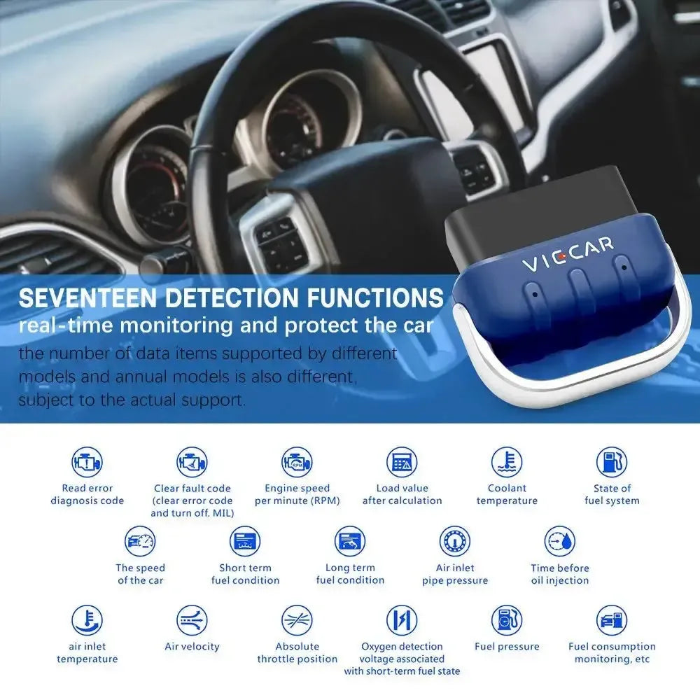 Viecar VP005 | Interfaz ELM327 (Bluetooth 5.0)