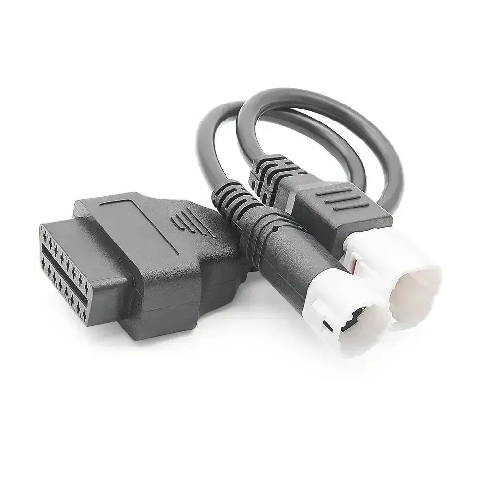 Yamaha cable adaptador de 3+4 pines a 16 pines OBD2 – Motocicleta
