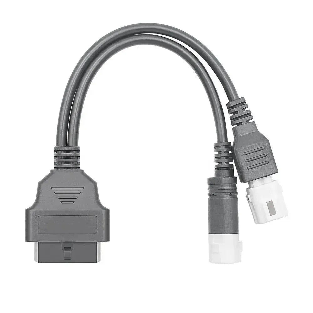 Yamaha cable adaptador de 3+4 pines a 16 pines OBD2 – Motocicleta